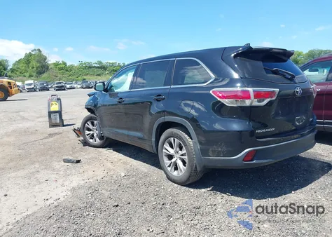 2014 Toyota Highlander Le Plus V6 из США, поврежденный, VIN 5TDBKRFH5ES053351